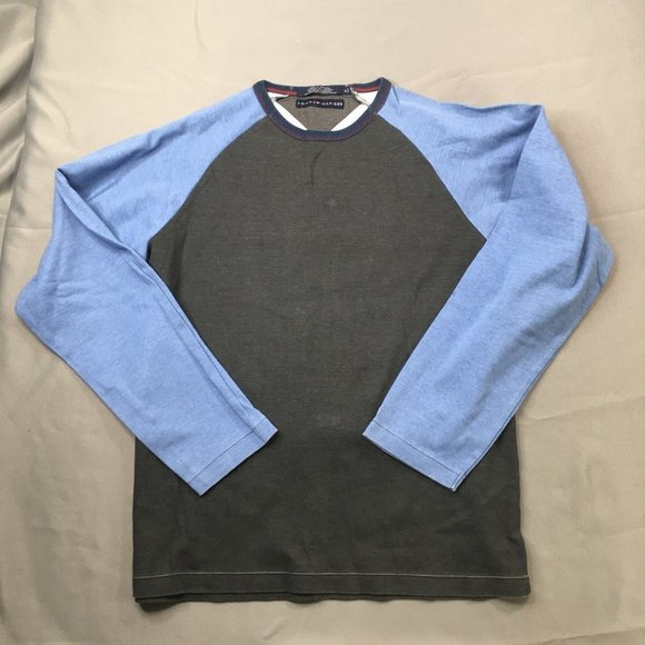 Tommy Hilfiger Other - Tommy Hilfiger Mens Shirt Medium Blue Gray Long Sleeve Pullover Sweatshirt ​